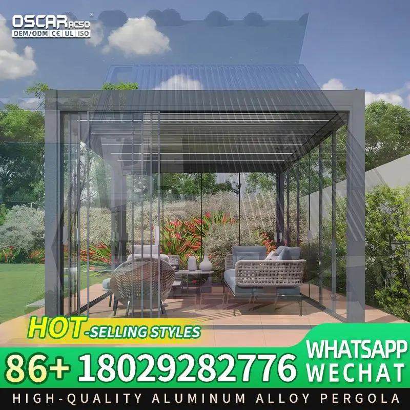 

3x3 3x4 3x5 3x6 4x4 4x6 4x8 м Ручная/моторизованная алюминиевая жалюзи для современного использования на открытом воздухе в саду Идеально подходит для заднего двора США и Европы