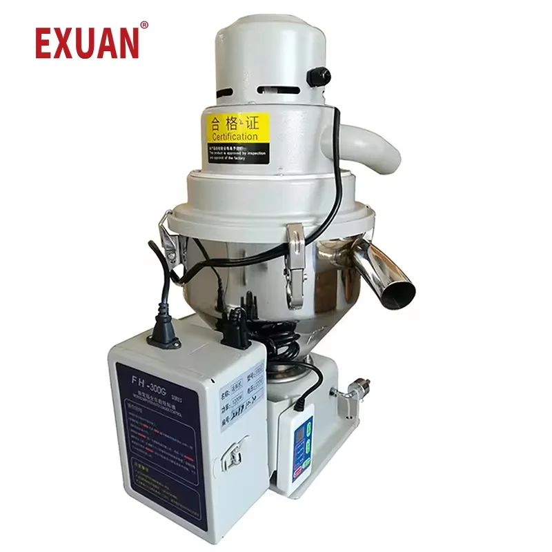 220V Hopper Loader Auto Feeder Automatic Plastic Particle Vacuum Feeding Machine 300KG/H 7.5L for Injection Molding Machine