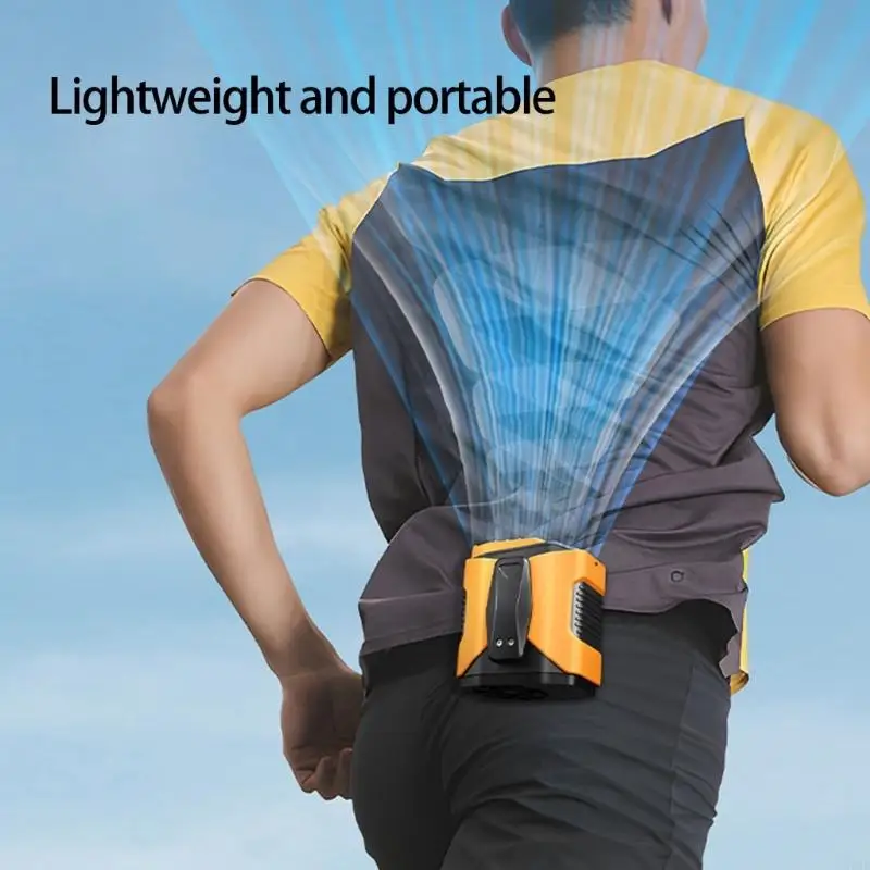 

Охлаждающий вентилятор вентилятор вентилятор 6000 мАч перезаряжаемый поясной вентилятор вентилятор Abs вентилятор.