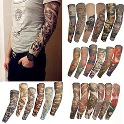 Fake Tattoo Arm Warmer Sleeve, Simulação ao ar livre Tattoo Sleeve, Proteção UV, Moda