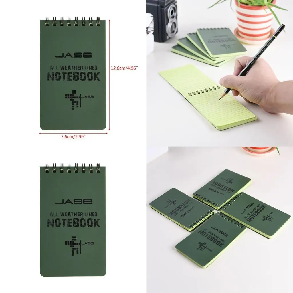 Notebook All Weather Waterproof Writing Paper Note Book Outdoo
