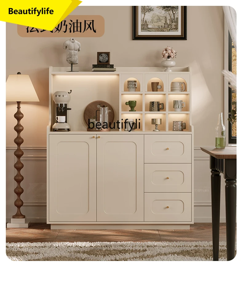 

A57 Vintage Style Home Living Room Tea Cabinet Kitchen Storage Organizer Living Room Retro Cabinet