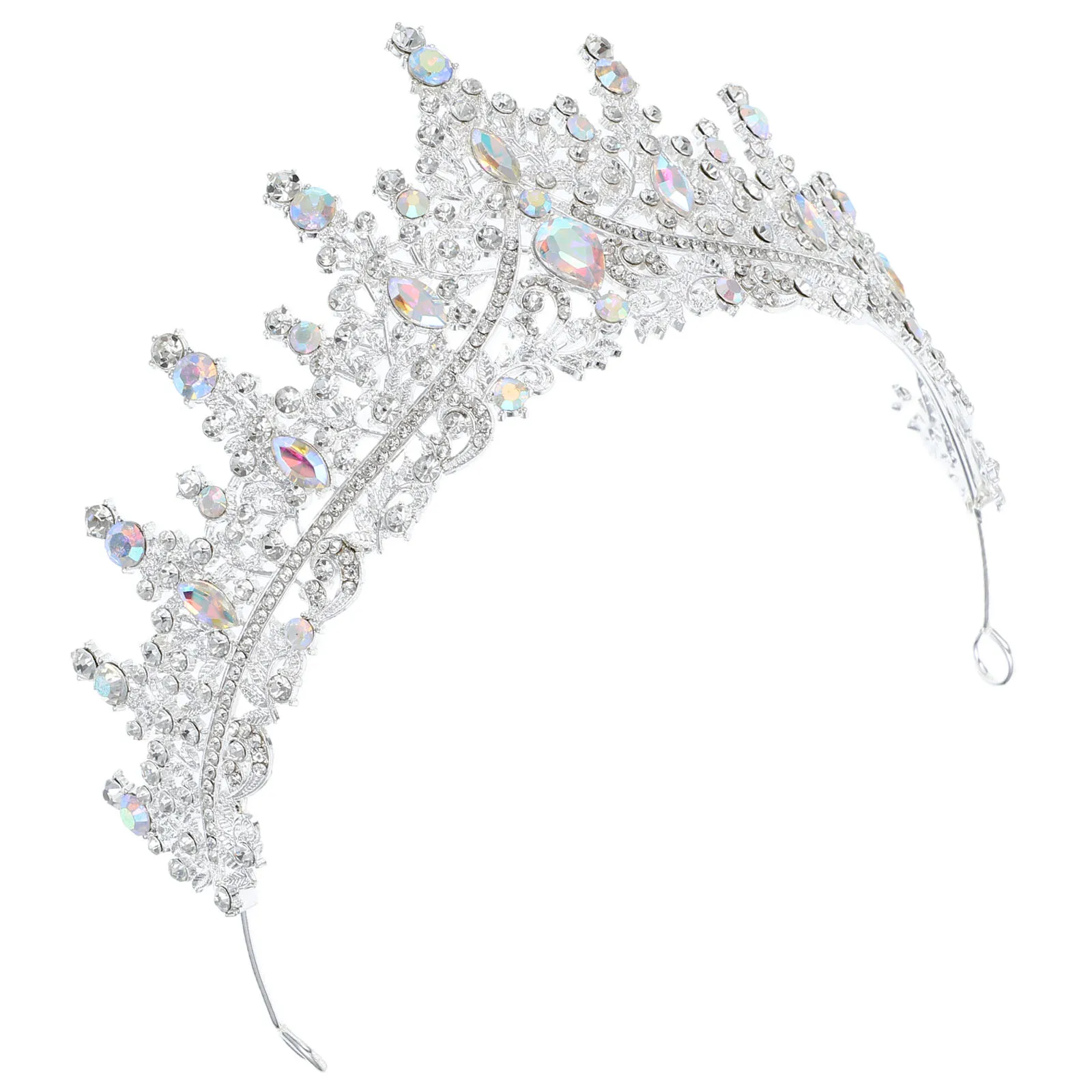 

Crown Hair Accessory Birthday for Women Crowns Adult Bride Party Headpieces Queen Headband Rhinestones Prom