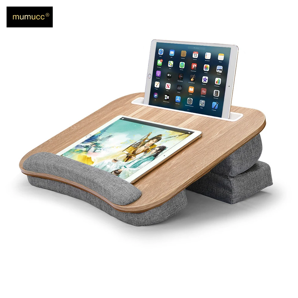 Mumucc Multifunctional Lapdesk With Adjustable Height For Laptops, Tablets,Mobiles,With Cushion And 30CM Slot,Office Nap Pillows
