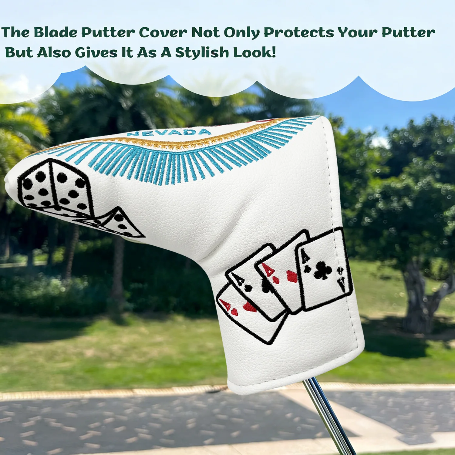 Golf Putter Cover | Dice Design Style, Fashion Club Cover, Suitable for Outdoor Enthusiasts, Waterproof Durable Golf Accessories view 5