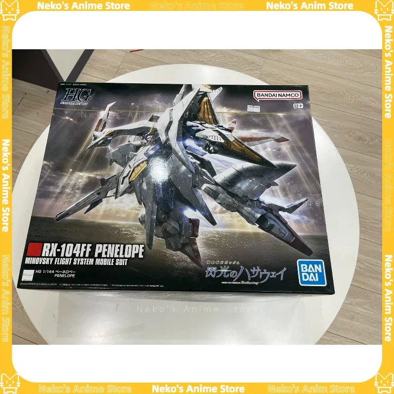 BANDAI 【Em estoque】HGUC 1/144 229 Penelope Gundam Hathaway Flash Modelo Figura de ação Anime Modelo Boneca de mesa Presente colecionável