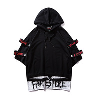 Y2k Hip Hop Men's Hooded Thin Style Punk Techwear Streetwear Chic Harajuku Trip Dancing T-Shirts Student Women Men's Clothing