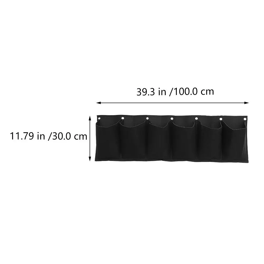 2Pcs Hanging Garden Planter Wall Planting Bag Horizontal Multi-Pocket Felt Container for Vegetables Perennials Houseplants