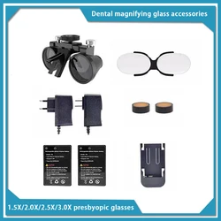 Dental accessories Spare parts lithlum battery LED Headlight Binocular Loupes 2.5X/3.5X 5W Surgical Headlamp Dentistry Magnifier