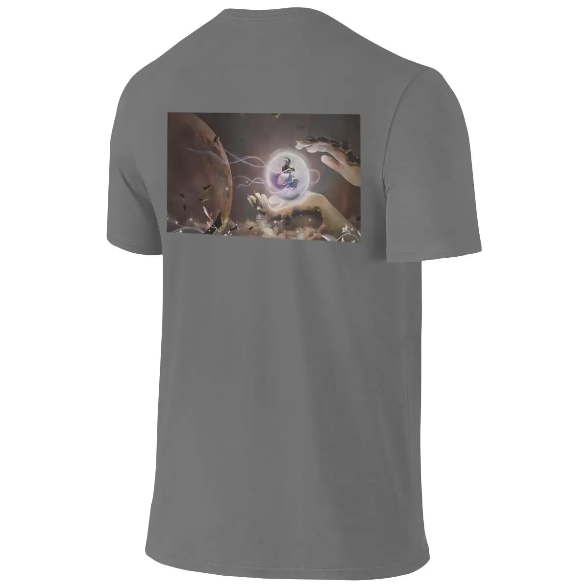 Love Between Fairy And Devil Casual Reversible T-shirt Niche Casual Solid Color Women's T-shirts