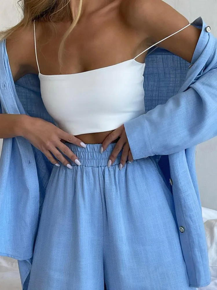 

Casual High-Waisted Women's Trousers Suit Comfortable Leisure Faion plus Size Polyester Set for Younger Women in Their 20s ...