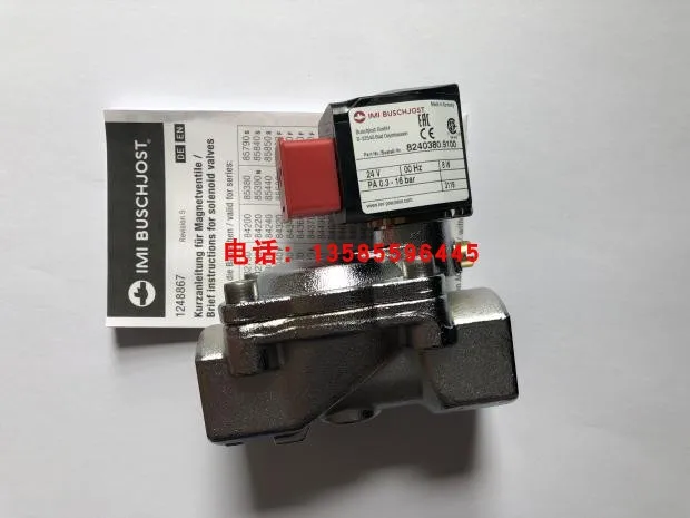 8240480.9100.024.00 Baoshuo Buschjost Solenoid Valve Norgren Diaphragm Valve Two-way Valve