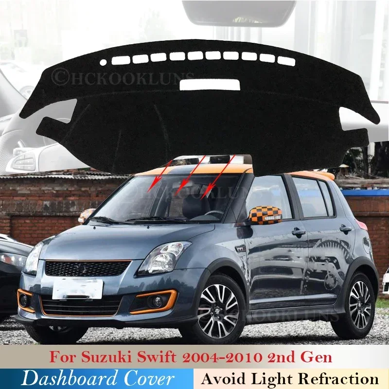 

For Suzuki Swift 2004~2010 for Maruti Carpet 08 2009 2nd Gen Dashboard Cover Carpet Pad Sunshade Cushion Car Visor Accessories