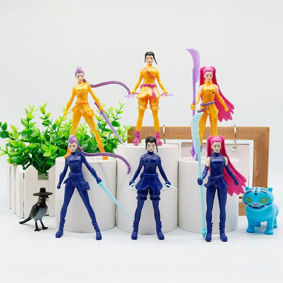 Kpop デモンハンターズ アクションフィギュア ドールセット - ルミ ミラ ゾイ プリンセス ベビーガール おもちゃ プラスチック DIY プレイセット 女の子向け~2026