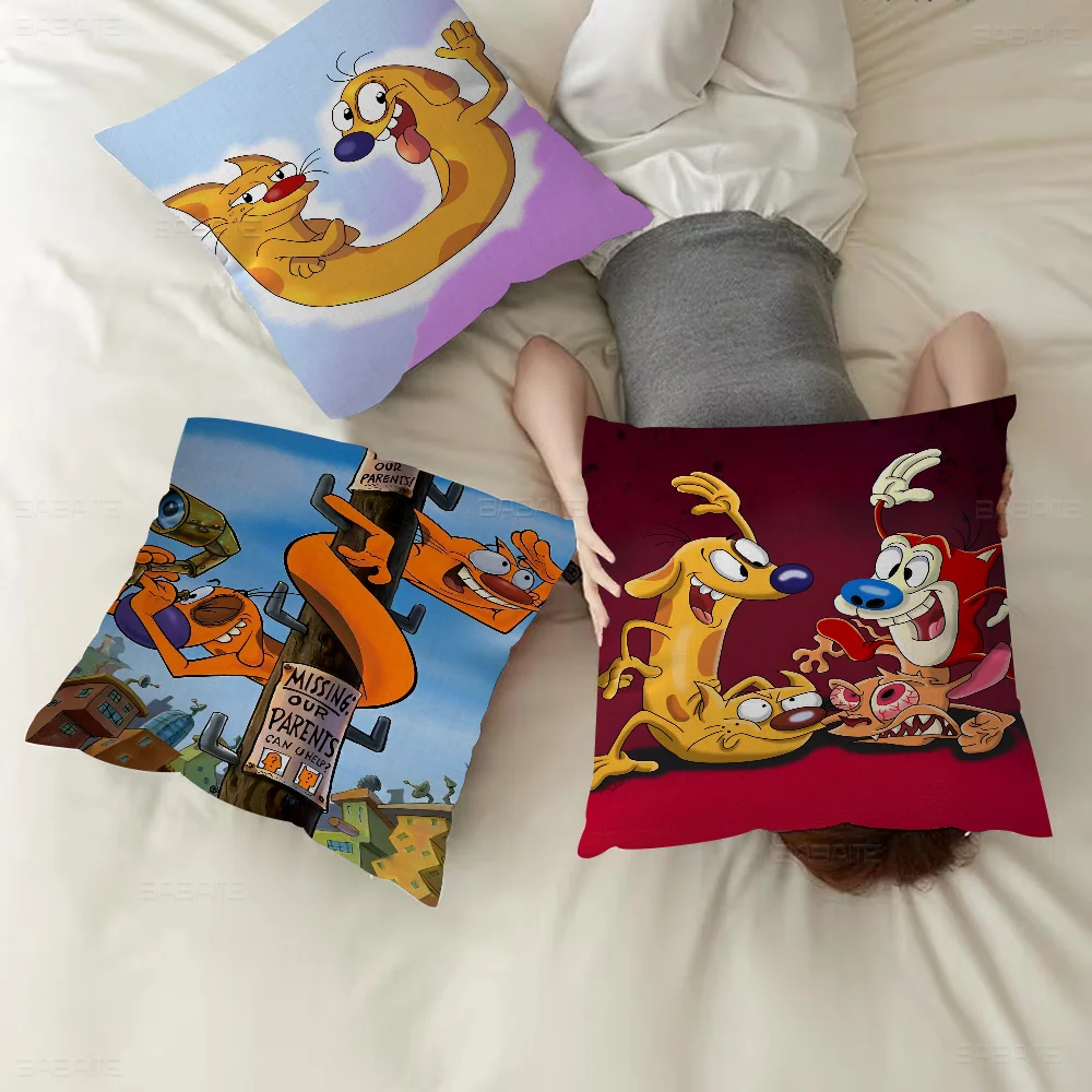 

Cats And Cartoon Dog Cushion Cover 30x50 Polyester Sofa Cushions Decorative Throw Pillows Home Decoration Pillowcover