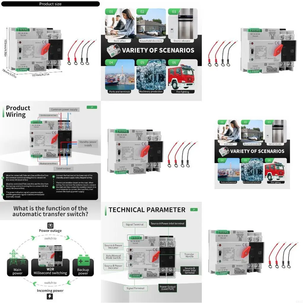

Q81C Generator Selecter Selecters Small ATS Автоматические/ручные переключатели трансфер 2P 100A DIN MONTED CONTROPLER