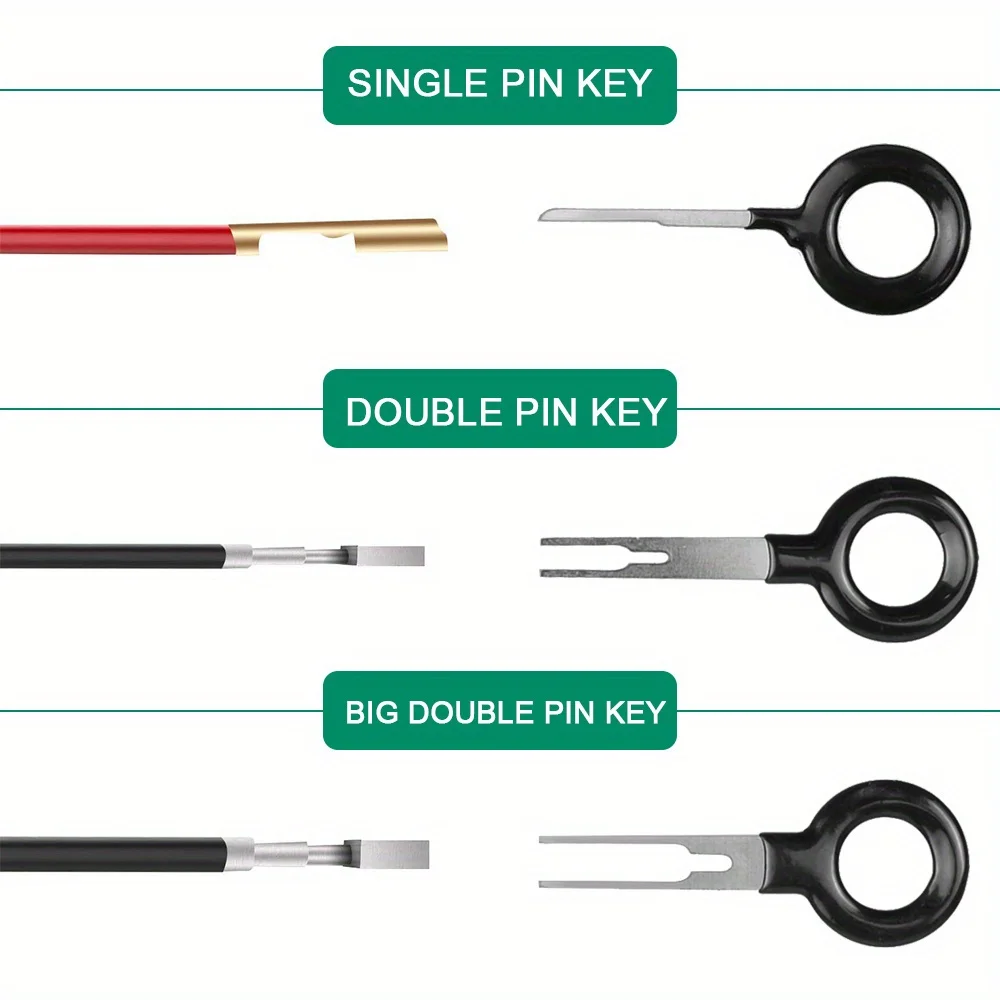 11/18pcs Car Terminal Removal Repair Tools Electrical Wiring Crimp Connector Pin Extractor Kit Keys Automotive Plug Pullers view 5