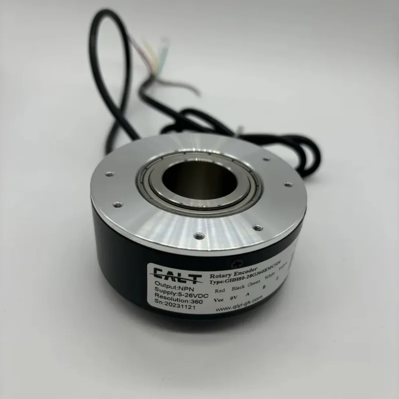 Elevator hollow shaft rotary encoder GHH80-28G360BMC526 28mm hole 360PPR NPN output