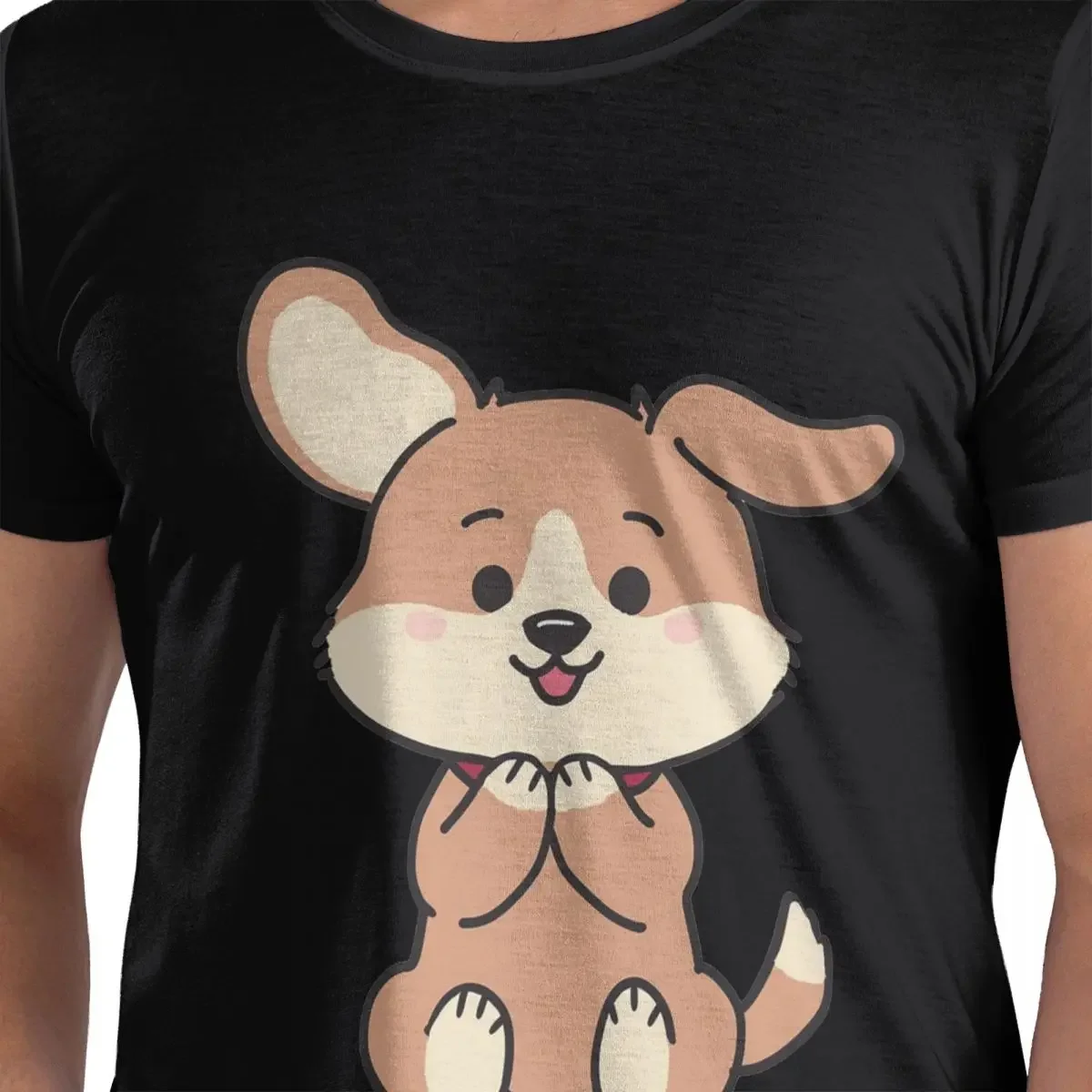 The Puppy Begs T-Shirt for Men Cotton Plus Size T Shirts Men's Tees Short O-Neck Summer Clothes Tops S-6XL