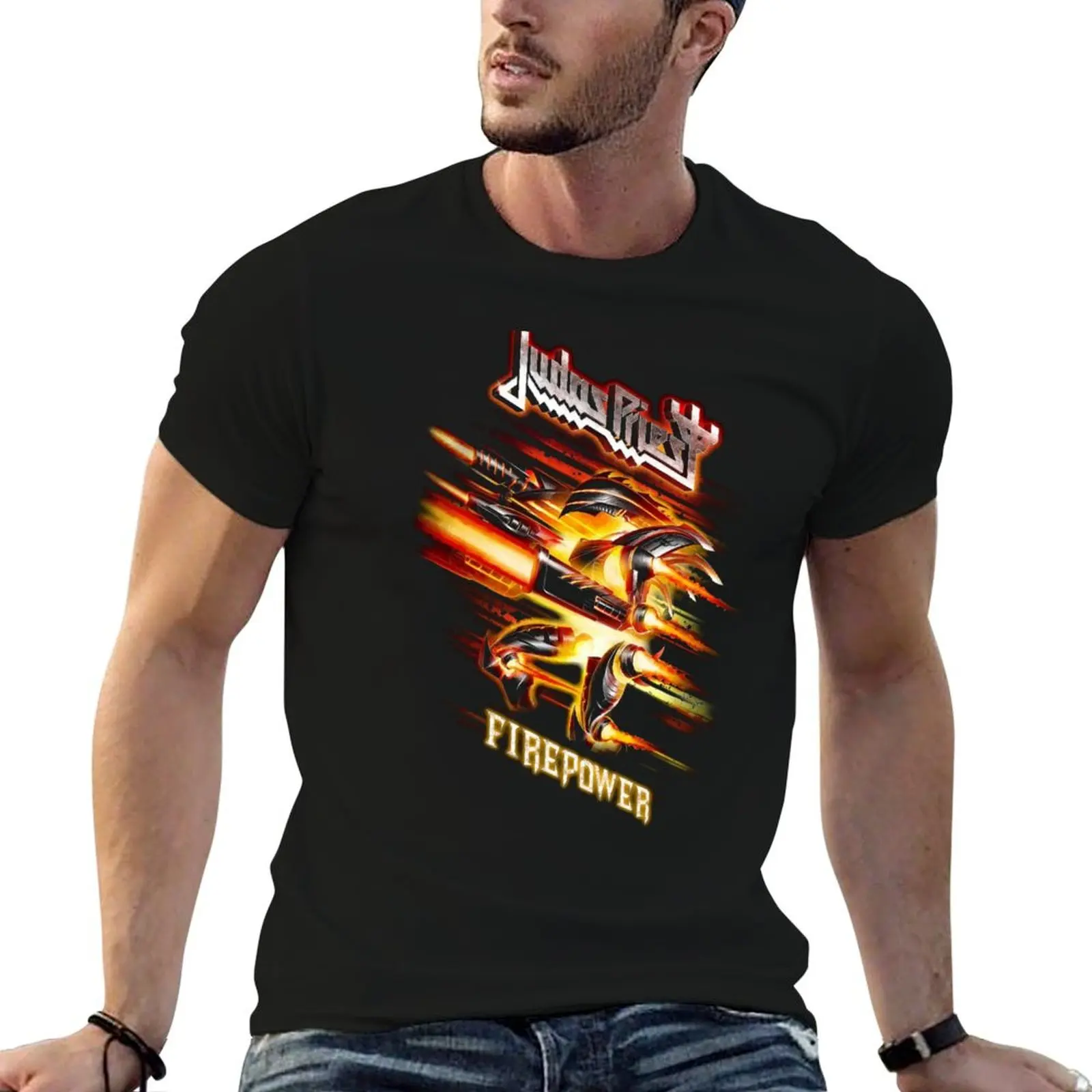 ALWIJ--- JUDAS PRIEST --- METALCORE T-Shirt t shirt man plain cotton tshirt 100% T-Shirt