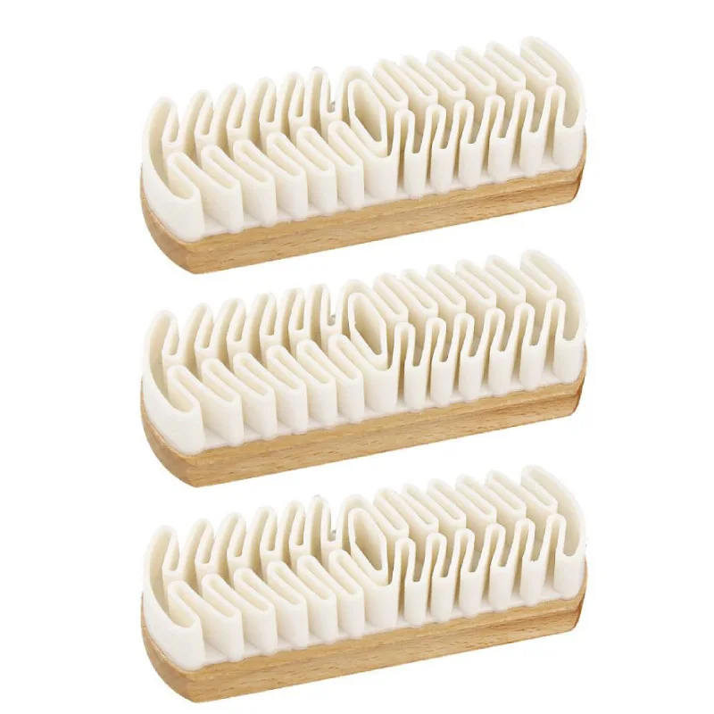 Brosse en cuir pour daim, bottes, sacs, épurateur, nettoyant, pansement en caoutchouc blanc, brosse à chaussures, ménage, accessoires de la