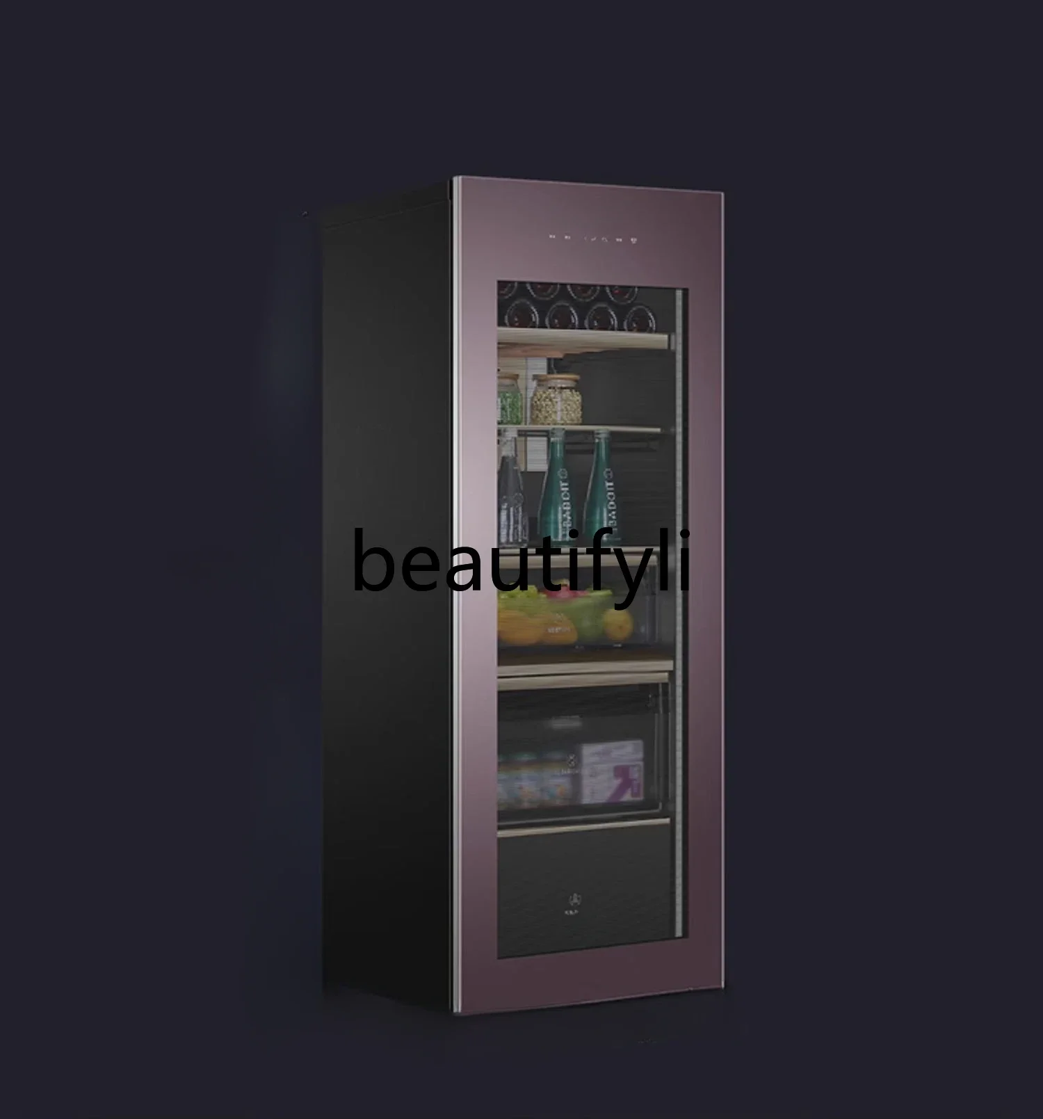 E132 172 لتر غرفة المعيشة المنزلية شاي صغير صنع تبريد الثلج ثلاجة صغيرة