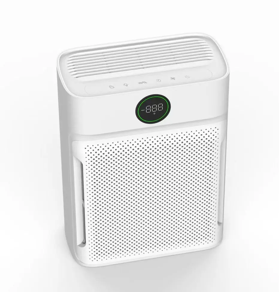 

Цифровой дисплей PM2.5 (инфракрасный датчик) Очиститель воздуха Очиститель воздуха HEPA Эффективный очищающий воздух УФ-свет
