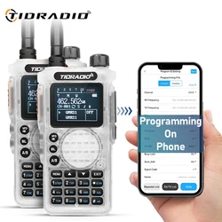 TIDRADIO 2PCS 2nd Gen TD-H8 10W Walkie Talkie portatile a lungo raggio Radio Phone Wireless programmabile Type-C Charge