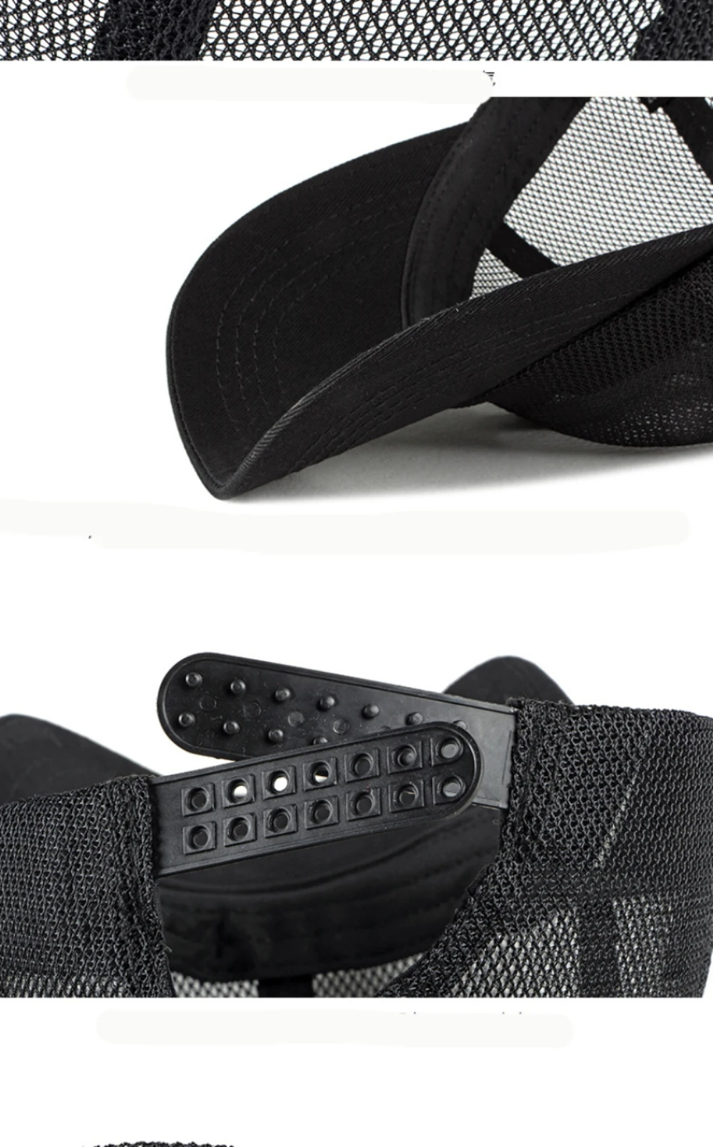 HT4757 Baseballkappe Frühling Sommer Sonnenkappen für Männer Frauen Atmungsaktive Trucker Mesh-Kappe Unisex Verstellbare 6-Panel Baseballmütze – Detail 10