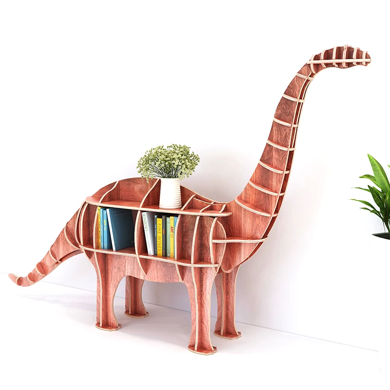 Creative Dinosaur Shelves, Big Horse Books, Elk Animal Shapes, New Fashionable Soft Decoration Furniture, Decorative Ornaments