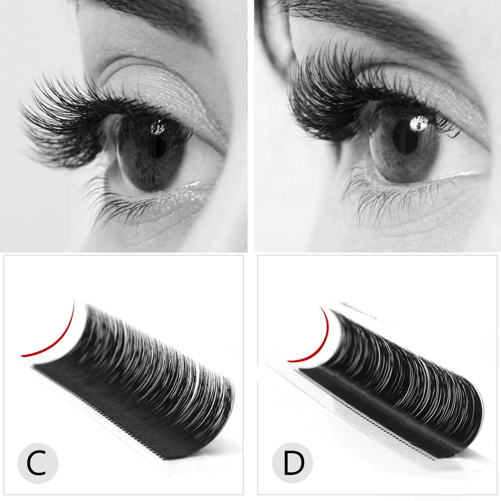 Super Dark Matte 12 rows Volume Lashes Trays Custom Logo Wholesale Individual Eyelash Silk Eyelash Extensions Professional Silk