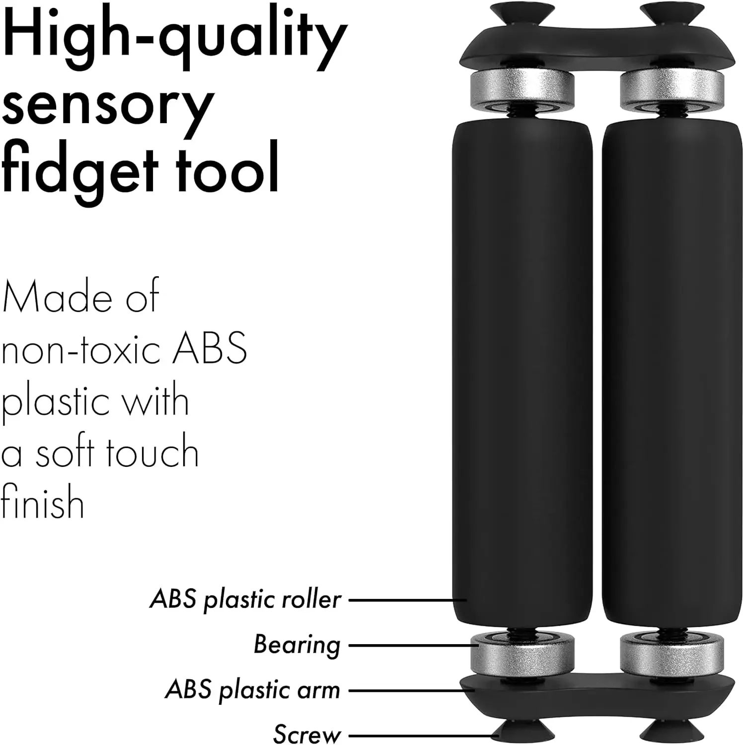 Handlicher Fidget-Roller für Erwachsene, Cooles Gadget-Schreibtischspielzeug für Autismus, ADHS, Angstzustände, Stressabbau, Handübungs-Geschenk – Detail 3