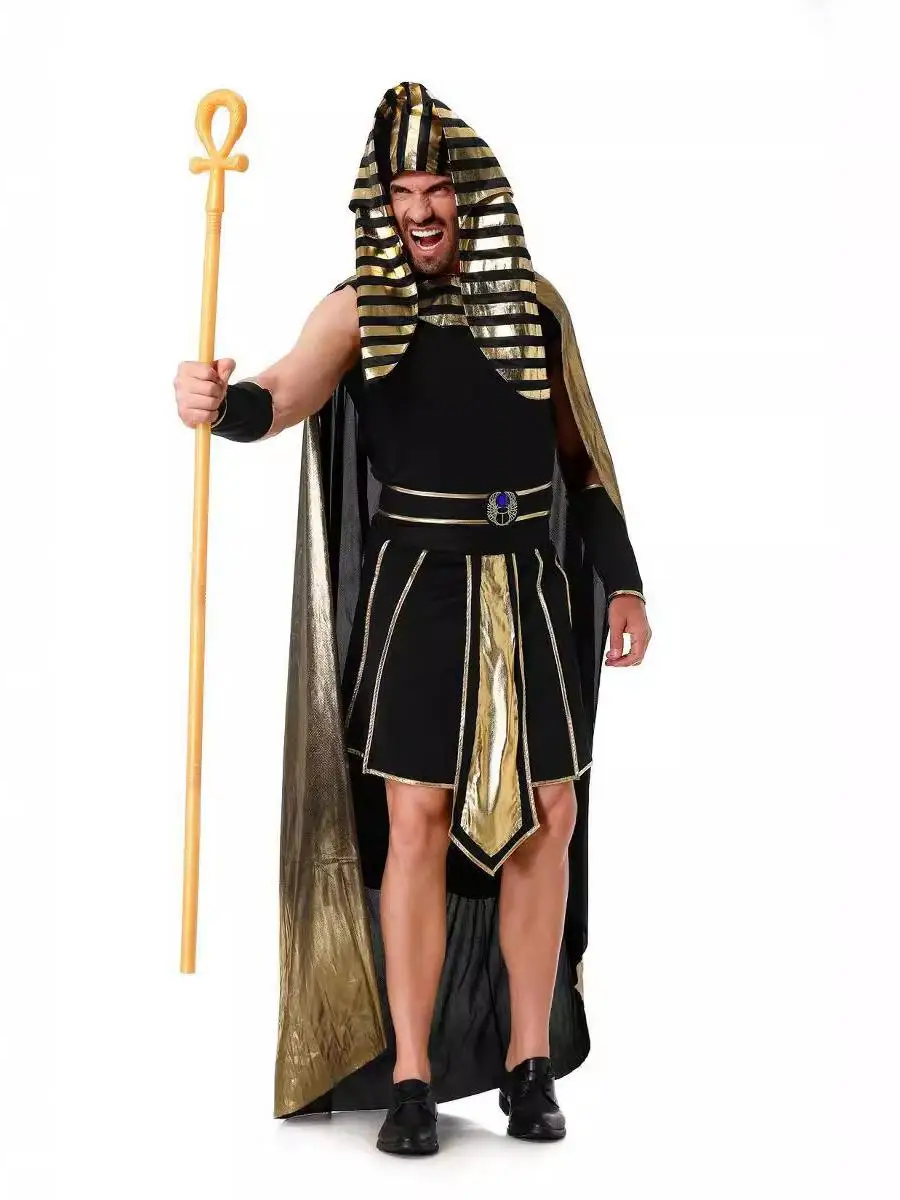 Couples adultes reine déesse pharaon roi Costume Par loween Costume bal vêtements Amourousse dames traditionnel ethnique St...