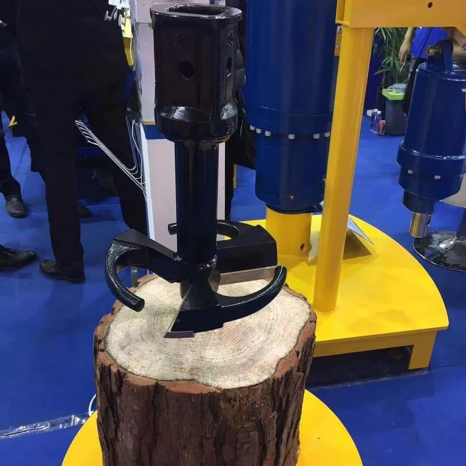 Excavator Attachments Earth Auger Hydraulic Auger Stump Planers for 1-8ton Excavator Backhoe