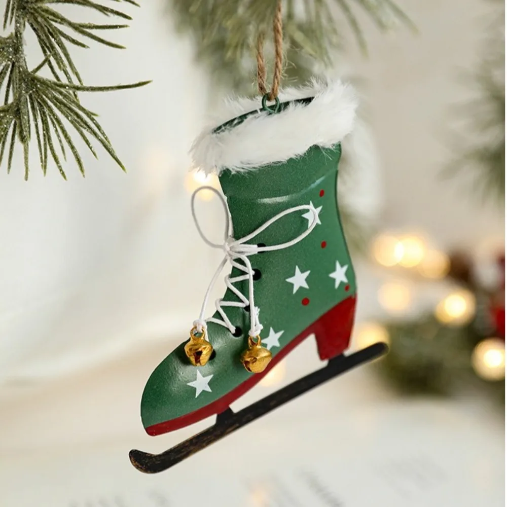 

Iron Craft Christmas Ornament Boot Stocking and Hat Designs Hangging Christmas Decoration Handmade Delicate