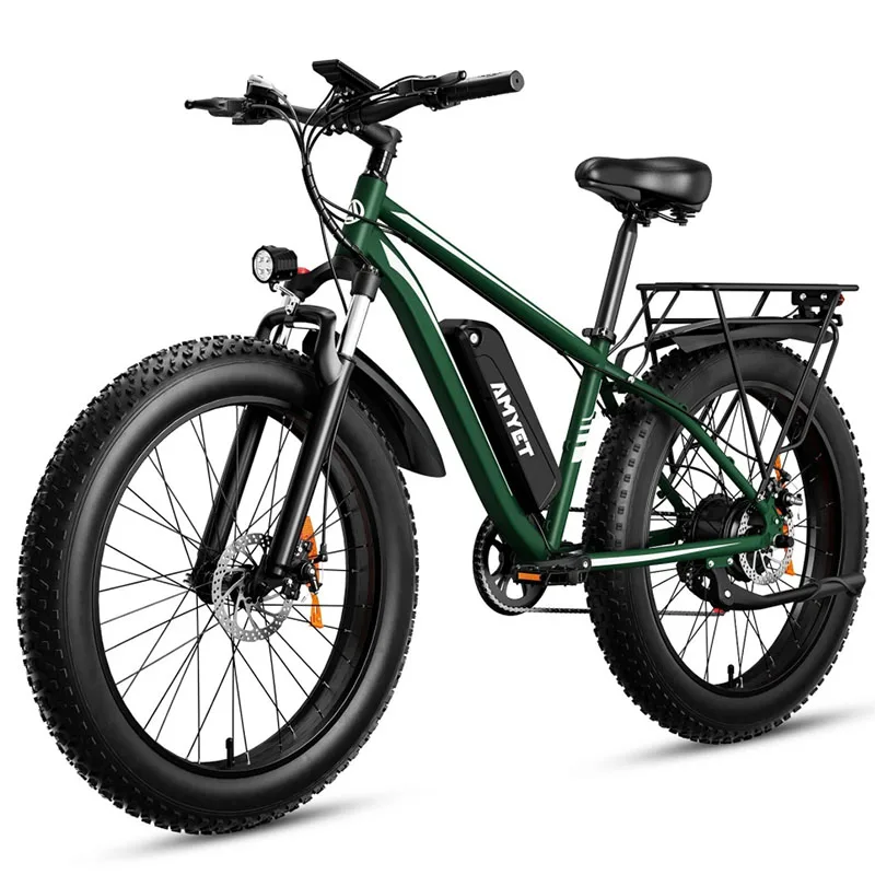 Unisex Electric Bike EB26 1000W Motor 48V15AH Battery 26 Inch Fat Tire Mountain Electric Bicycle All Terrain Off-Road E-Bike image 1