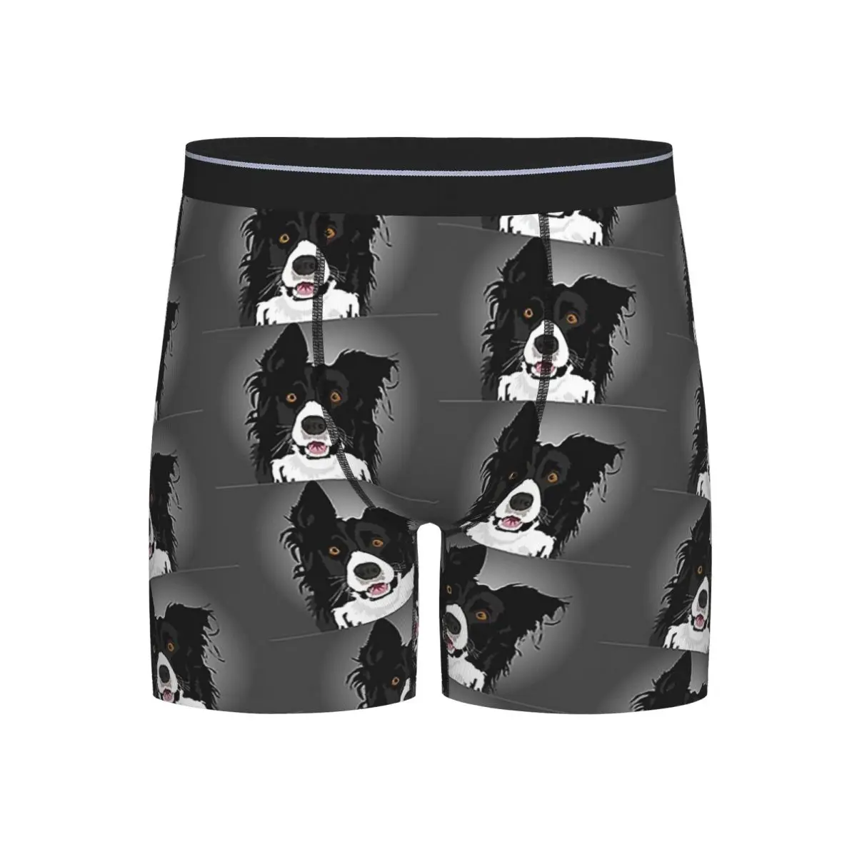 

Long Boxer Underpants Shorts Border Collie Panties Male Comfortable Underwear for Homme Man Boyfriend Gifts