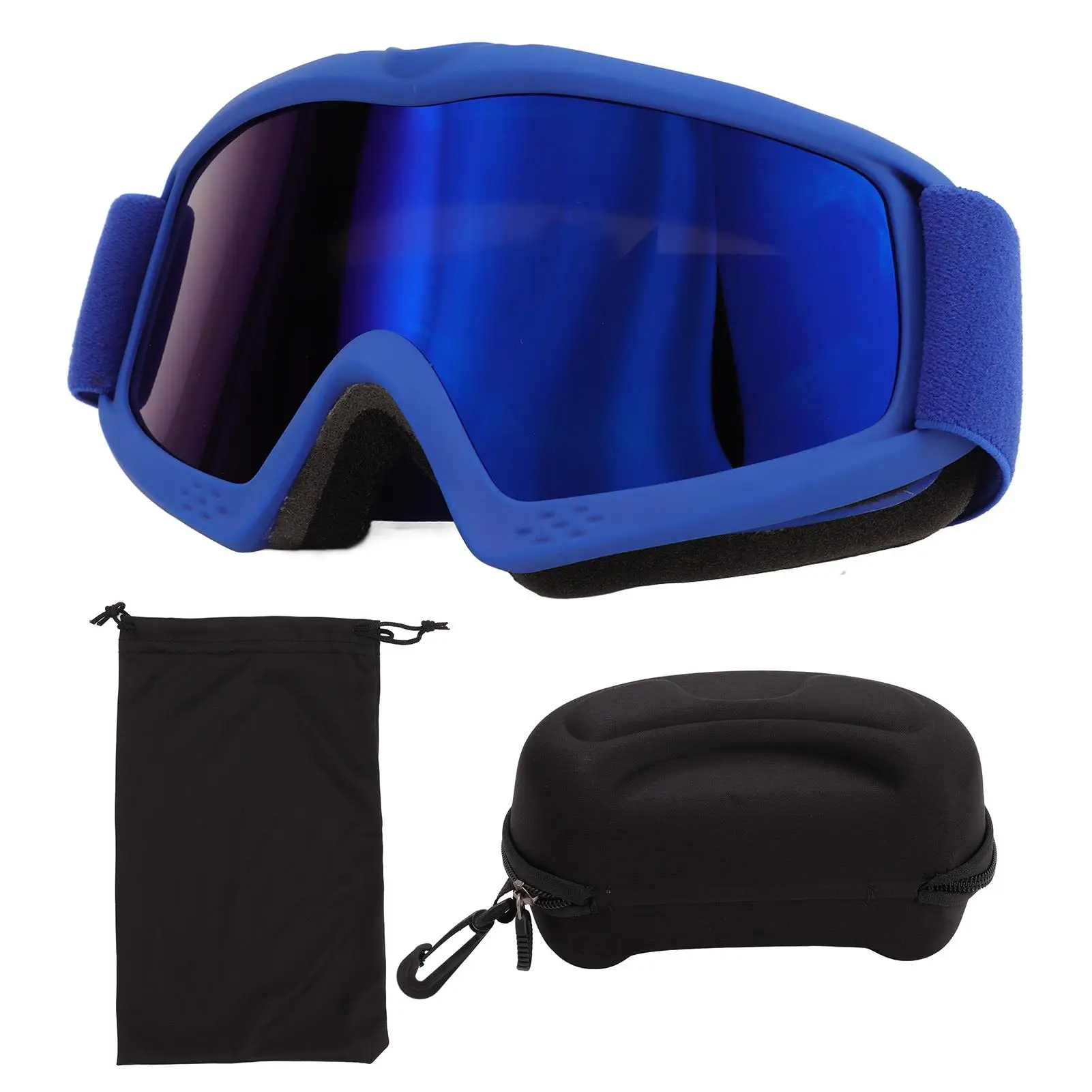 

Kids Ski Goggles Coating Lens Wide View UV Impact Resistant Fog Proof Over Design