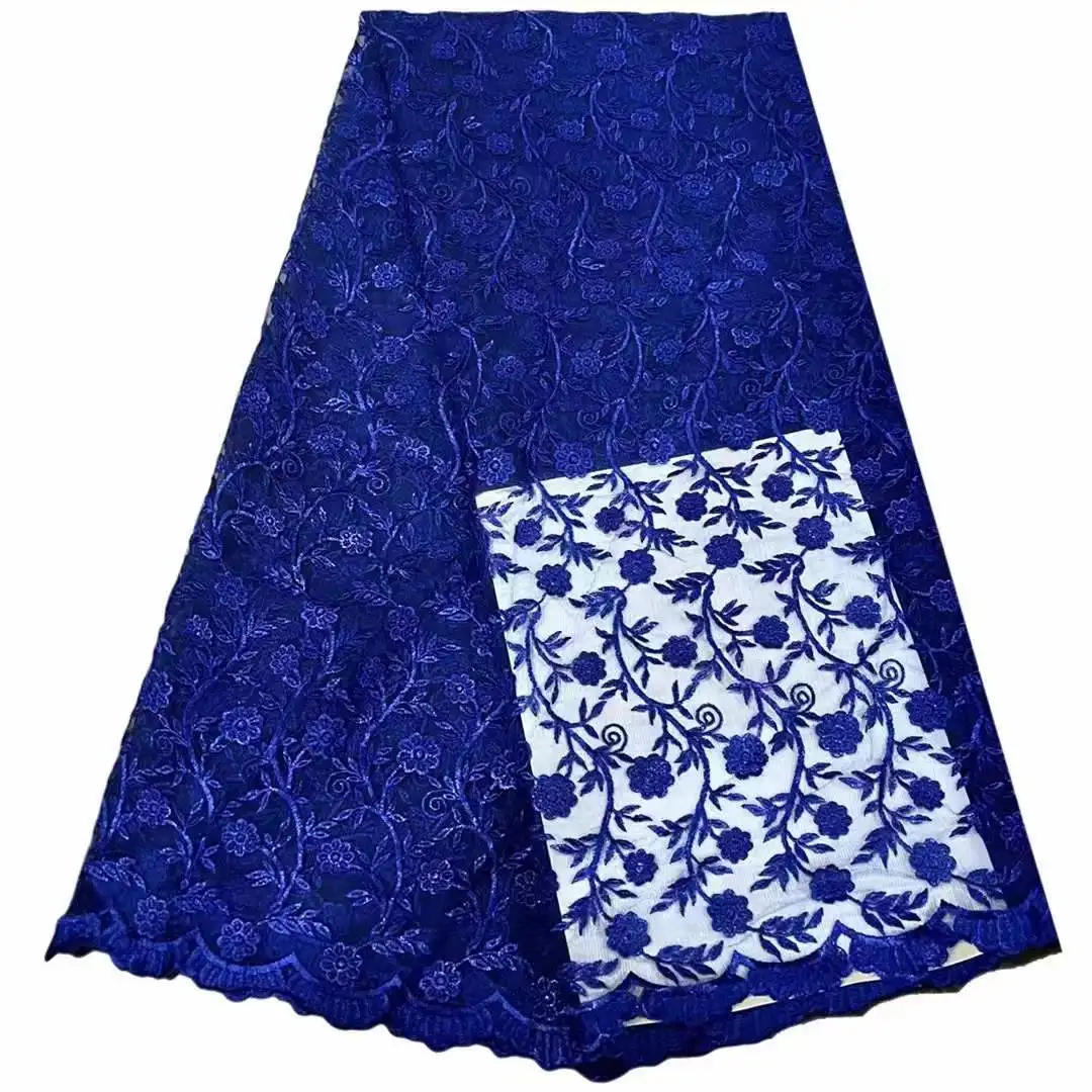 

African Lace Fabric New Arrivals Nigerian Style Sequins Tulle Craft Sewing Accessories Banquet Party Dress Skirt 5 Yards Bpodq