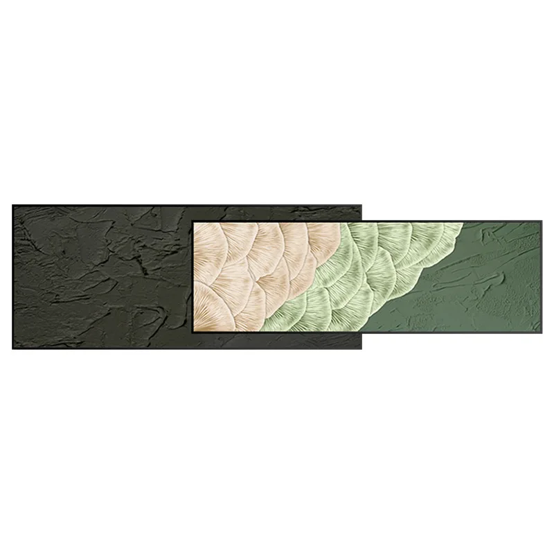 Texture decorative painting living room modern simple bedside painting master bedroom hanging painting abstract green large