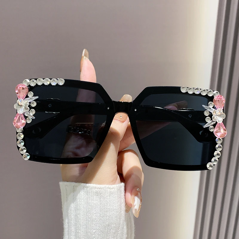 ساطع العين Y2K حجر الراين القط العين أزياء النظارات الشمسية للنساء الرجال بلينغ الصيف الشاطئ الشمس ظلال زي نادي الحفلات التبعي