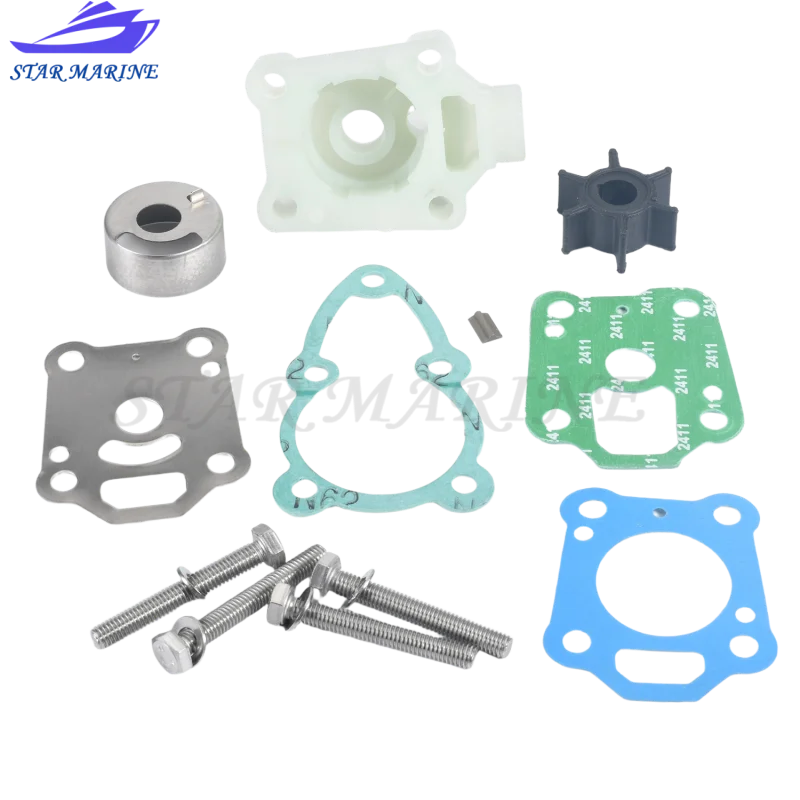 

369-87322 Water Pump Repair Kit with Housing for Nissan Tohatsu Outboard 4HP 5HP 6HP M4C MFS4B M5B MFS6B 369-87322-0 369873220M