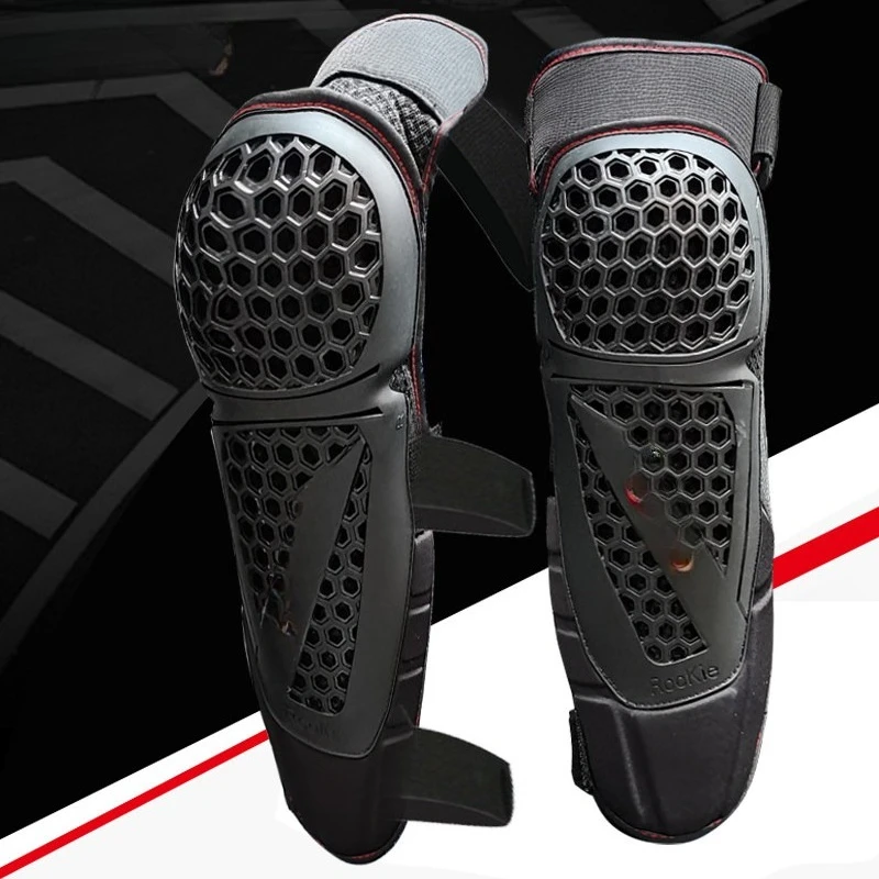 Motorcycle Protective Gear, Riding Equipment, Locomotive Rider Anti-drop Knee Pads, Elbow Pads, Honeycomb Four-piece Set