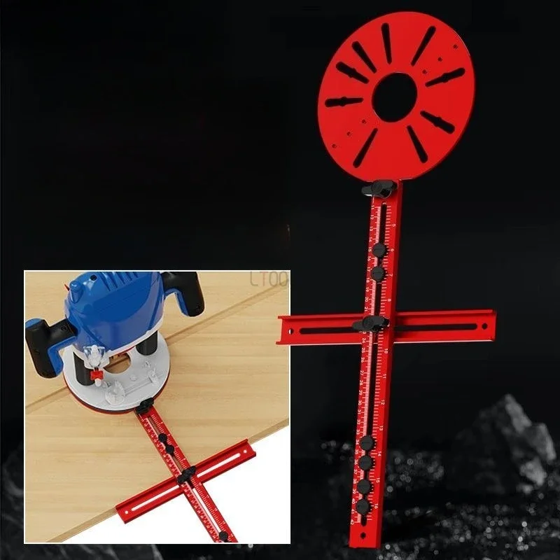 

Регулируемый шаблон для резки круга. Прецизионная направляющая для сверла со встроенной системой позиционирования для контурирования кромок для сверления отверстий.