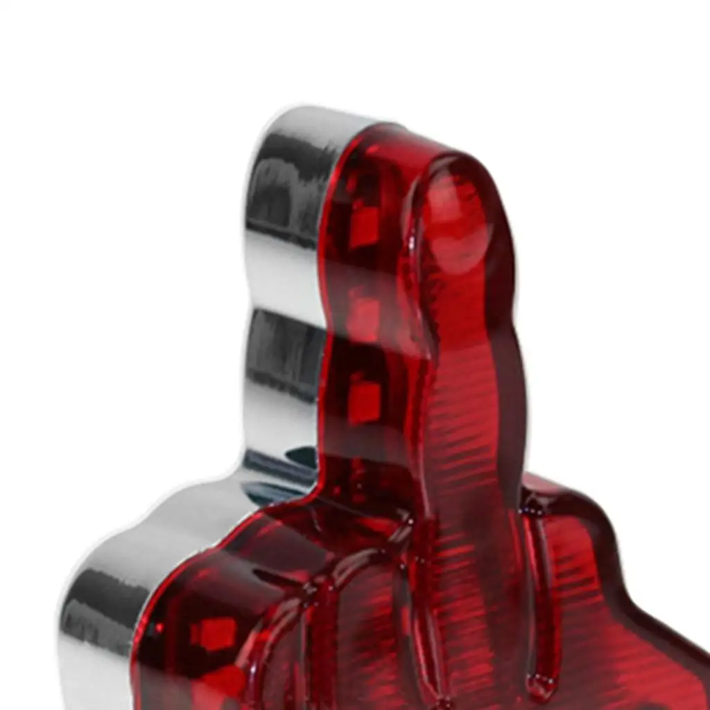 مصباح مكبح خلفي عالمي فريد من نوعه بتصميم الإصبع الوسطى 12 فولت LED #5