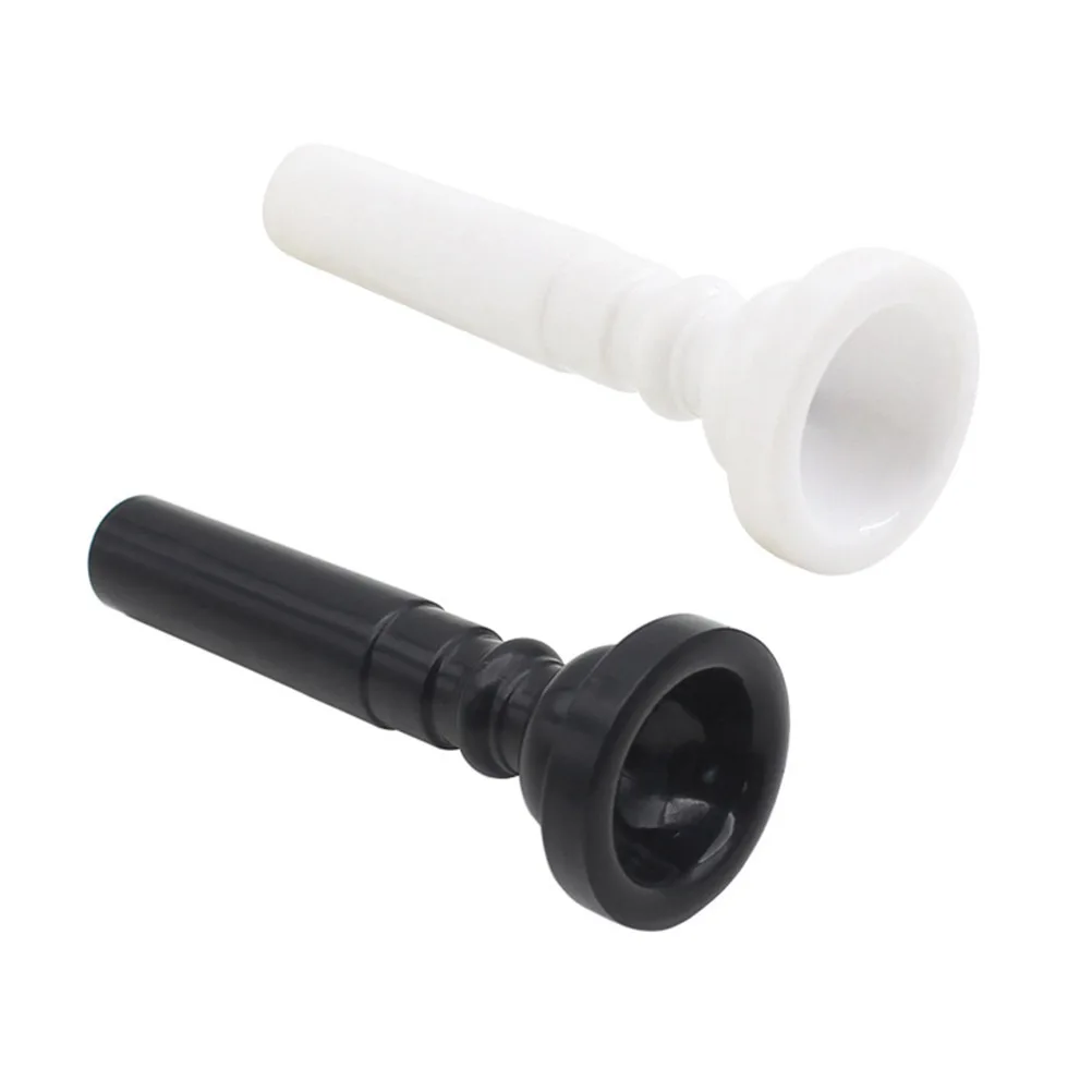 

2pcs Trumpet Mouth Food-Grade Abs Durable -Tight Fit For Practice Instrument Accessory Replacement Part Plastic