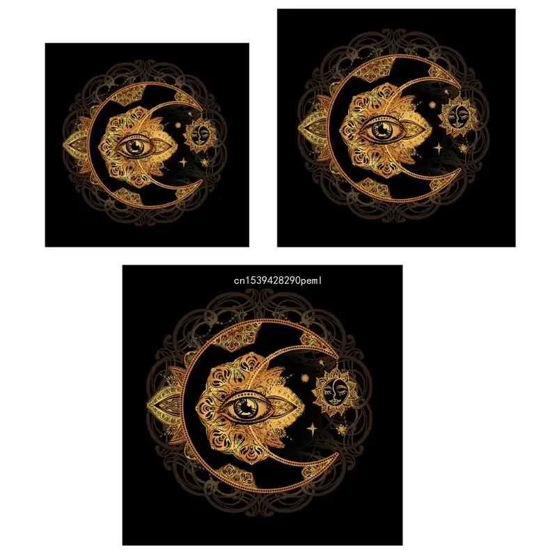 

50x50/60x60/75x75 см скатерть Таро, коврик для гадания, скатерть, настольная игра, оракулы, карточный коврик, поддерживающий
