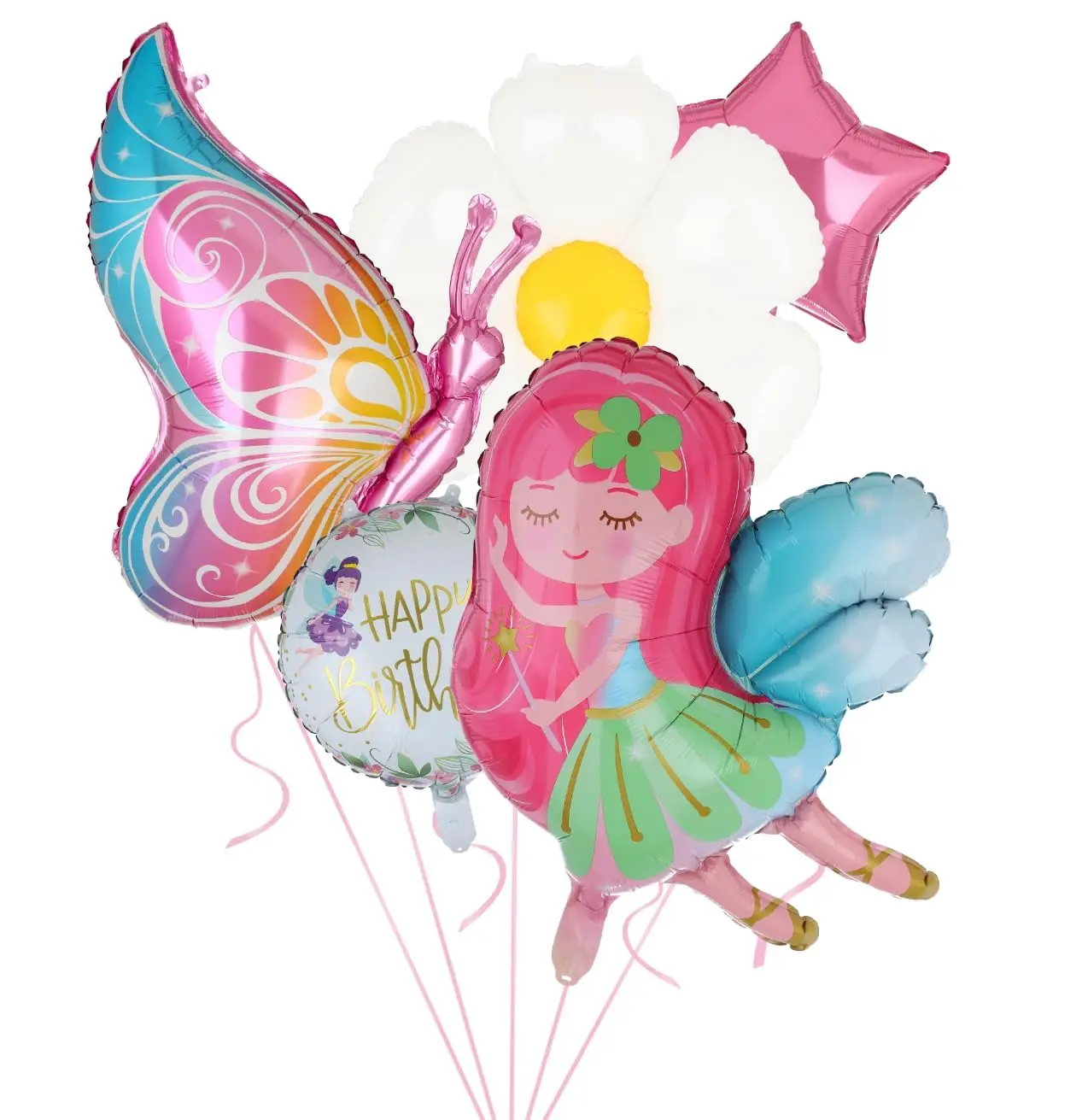 5 stücke Fee Ballon Set Garten Schmetterling Thema Party Floral Tee Party Geburtstag Party Party Dekoration Luftballons