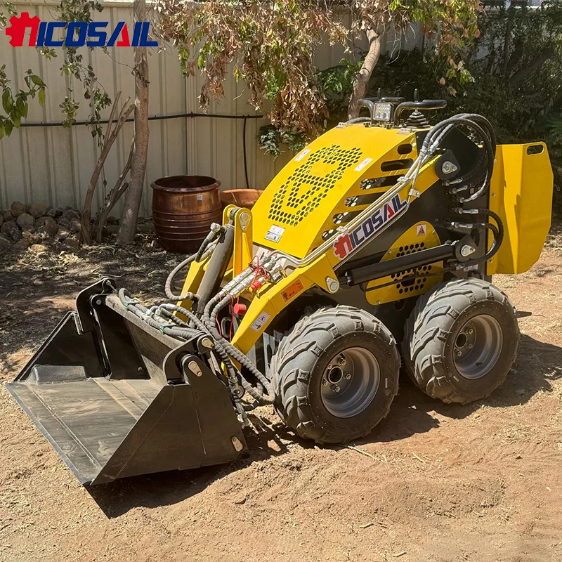 

Custom Compact Mini Skid Steer Loader Zero Turn Radius Multi Attachment Small Skid Steer Loader Easy Operation