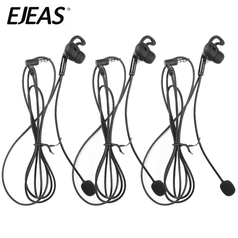 EJEAS HIFI-R Referee In-ear Earphones for FBIM V4C V6C Judge Ear Intercom Headset Full Duplex Football Soccer Referee Headphone